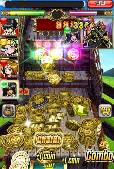 颜色金币出现,请根据上阵卡牌进行选择