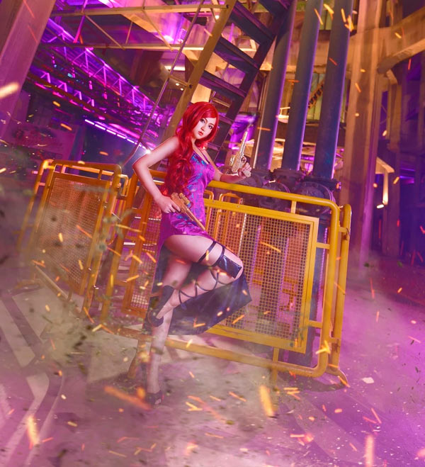 LOL特工女枪性感COS大图