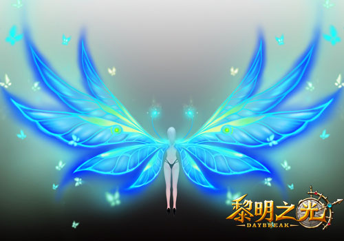 八翼精灵翅膀十分可爱 使人想到《小飞侠》中的小精灵