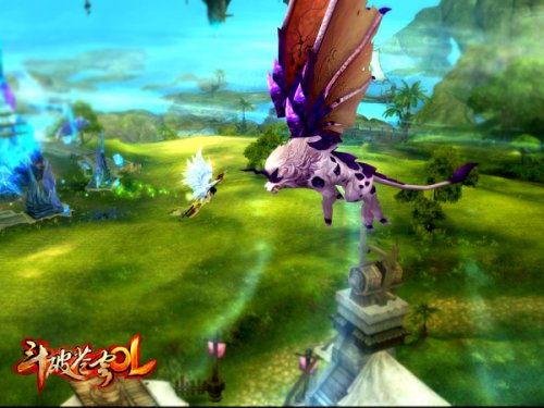 高空中与八阶魔兽对战