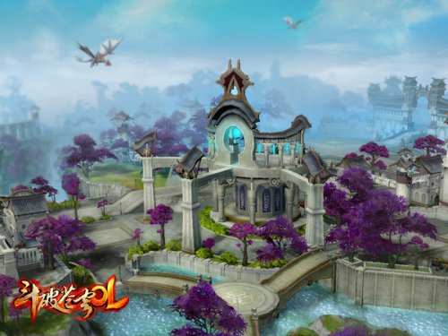 《斗破苍穹OL》主城——乌坦城