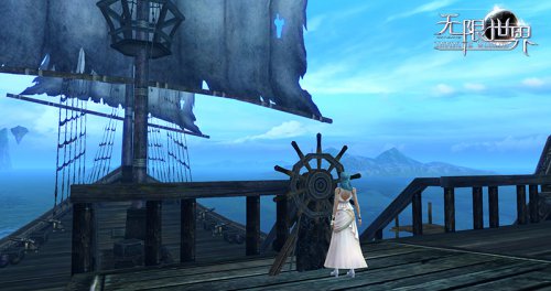 女法师驾驶巨型海盗船