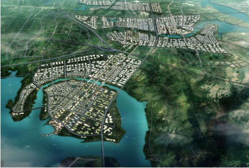 未来城俯瞰效果图