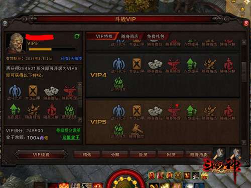 斗战VIP为玩家们提供极致特权