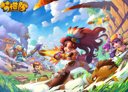 梦塔防游戏原画