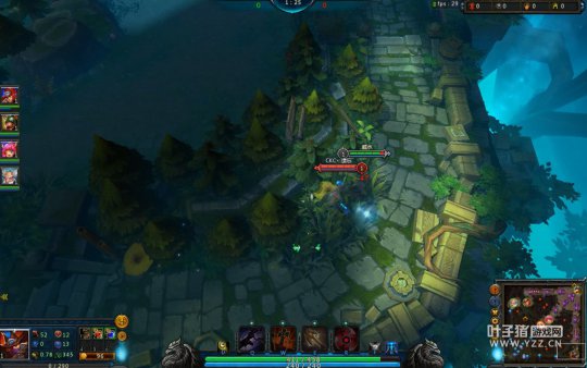 下路的另一条通道,非常容易被绕后GANK