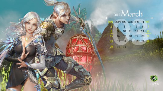 上古世纪2015月历壁纸