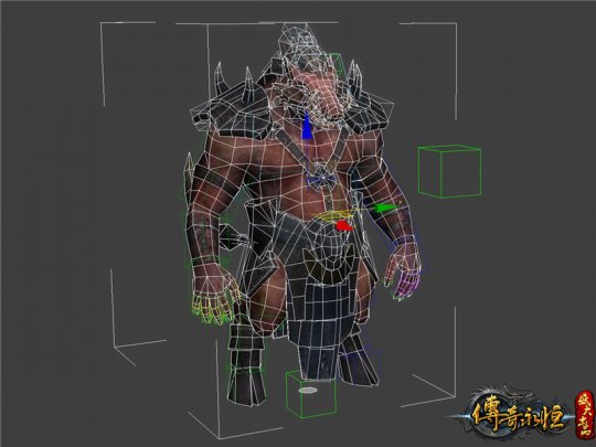怪物红野猪模型展示
