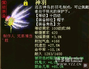 致命60的敏魔帽子