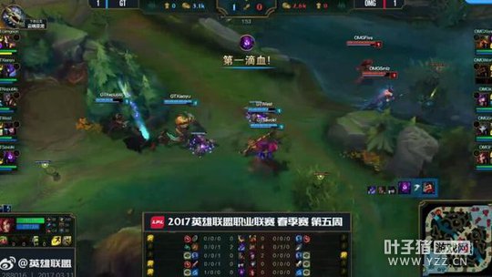 LPL3��11�յڶ�����3�֣�GT�������� OMG��ʤ�����