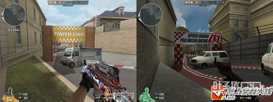 CF10月版本优化地图 新旧赛车之城对比