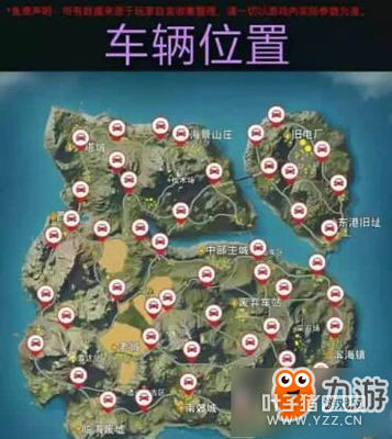 【荒野教学】看点位找车 荒野行动PLUS面包