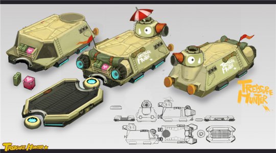 萌萌的鸭子造型的载具