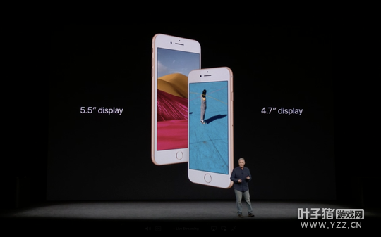 Apple's iPhone 8 took center stage during the company's event at the new Steve Jobs theater.