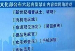 文化部公布六起典型禁止内容类网络游戏