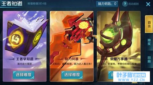 王者荣耀王者知道答案 荣耀万事通困难答案[