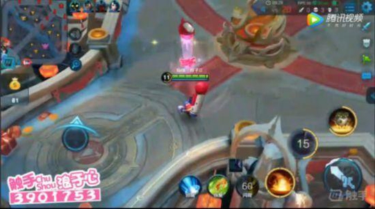 王者荣耀国服第一鲁班浪余心 背靠水晶一杀