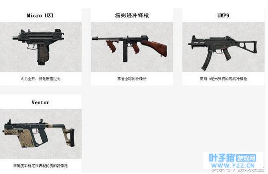 绝地求生最强冲锋枪排名:UZI倒数第一,Vec