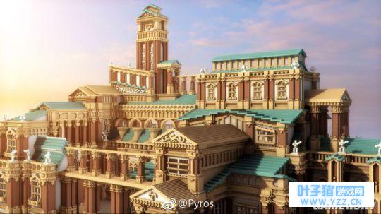 大神在《我的世界》打造“故城”宫殿 彰显