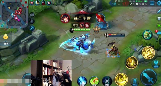 王者荣耀:大锤教你秀操作!关羽越塔夺4杀