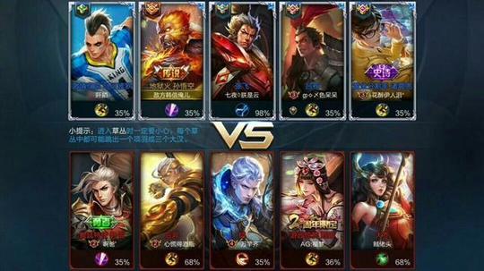 王者荣耀,因为id名各大英雄成为死敌,闹起