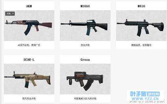 绝地求生:刺激战场步枪排名:决赛圈没有前