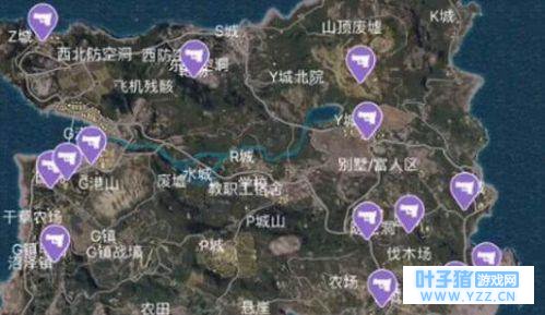 绝地求生刺激战场哪里有枪?枪械分布位置