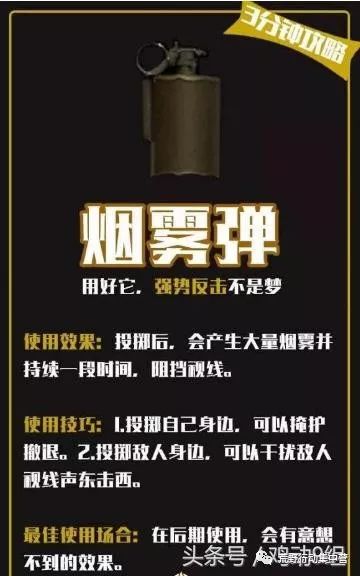 荒野行动烟雾弹妙用 助你成就荒野之光