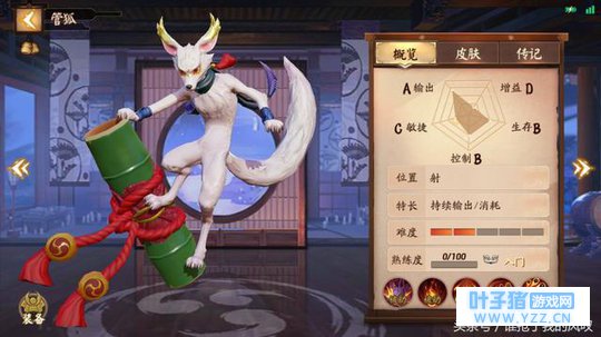 决战!平安京:高爆发射手管狐使用技巧分享