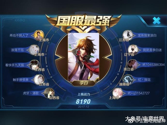 王者荣耀国服最强系列来袭, 这些最强王者你