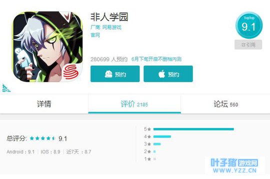 《非人学园》口碑炸裂!Tap Tap超高评分脑