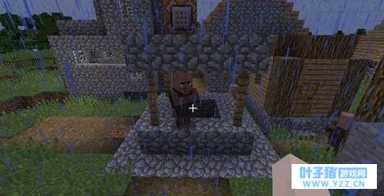 我的世界:雨天才会出现的现象,有2种淋雨