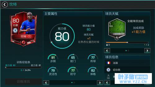 《FIFA足球世界》法国大闸“黑又硬”坎特
