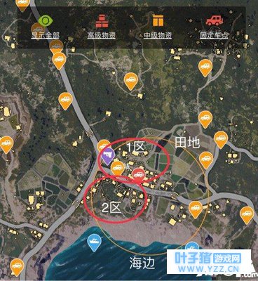 绝地求生刺激战场M城资源点分布 这里的资源