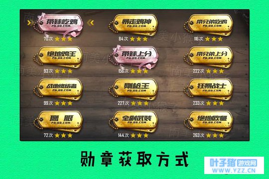 刺激战场:36个勋章你都集满了吗?所有勋章