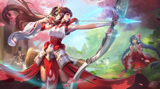 王者荣耀:跑酷流伽罗风筝关羽,三箭打发程