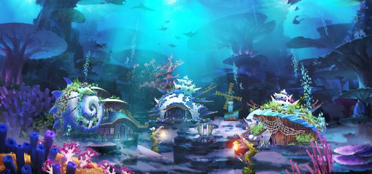 倩女2家园领地海底世界原画