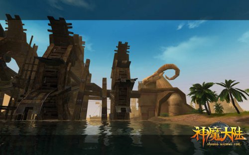 《神魔大陆》实景截图——大水车