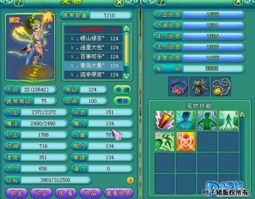 神武龙宫属性展示