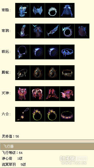 收录套装及飞行器
