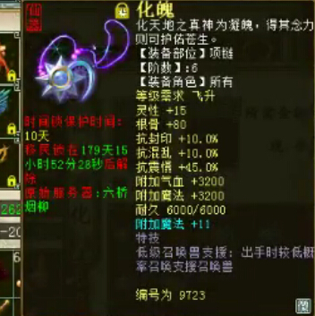 项链低级召唤兽支援