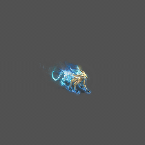 孟极施放法术时 魂影破体而出效果草图