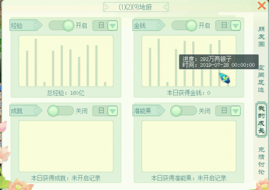 储备模式一星期的收益